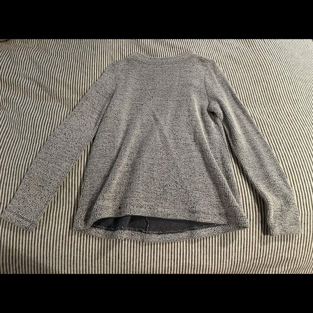 Loft black and white sweater